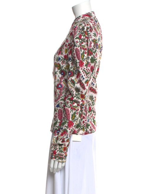 Alix of Bohemia Floral Print Mock Neck Blouse