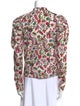Alix of Bohemia Floral Print Mock Neck Blouse