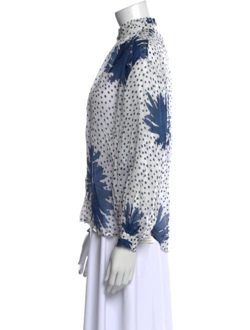 Alix of Bohemia Printed Mock Neck Blouse