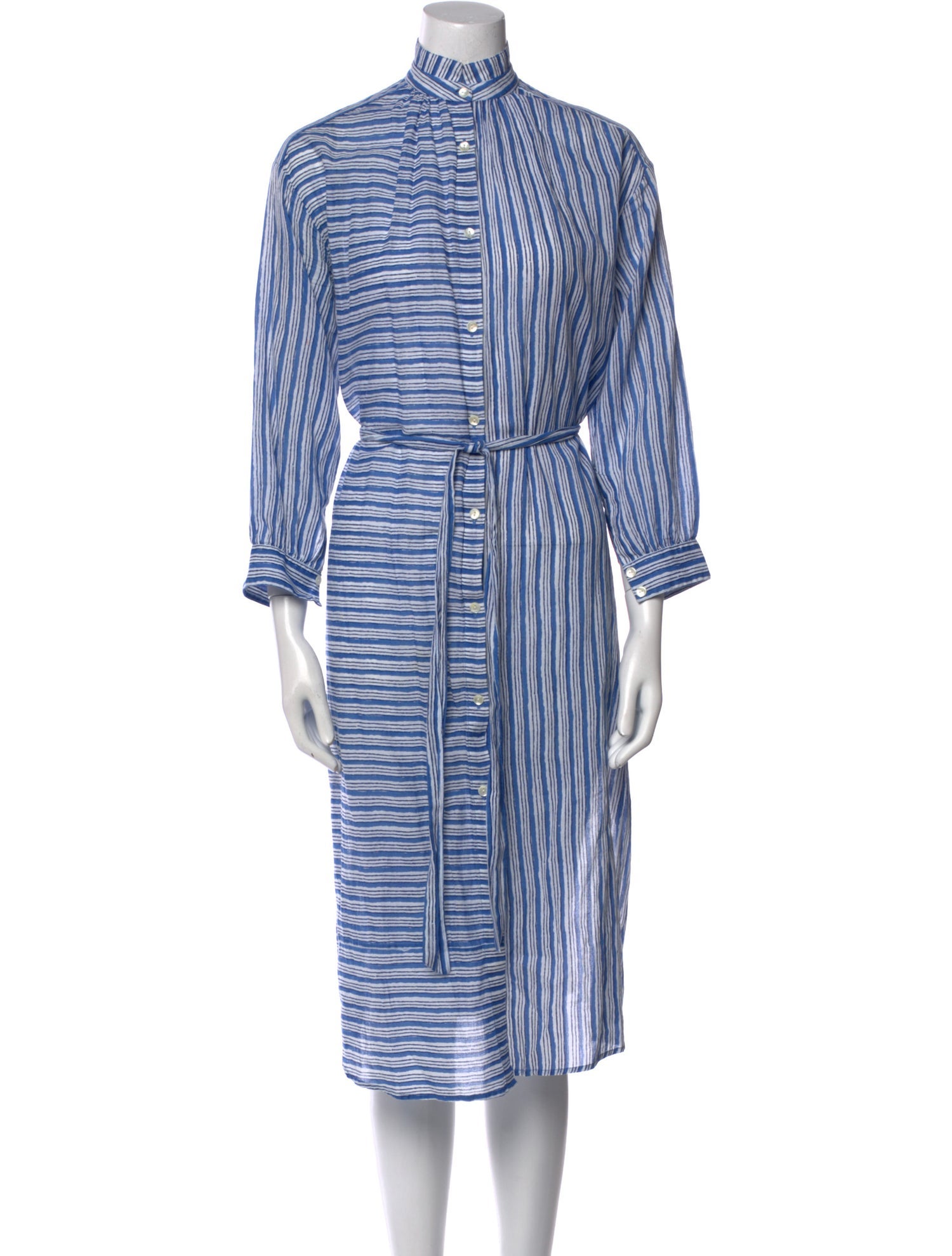 Alix of Bohemia Striped Midi Length Dress