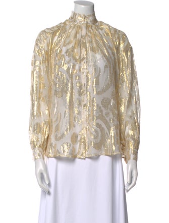 Alix of Bohemia Silk Printed Blouse