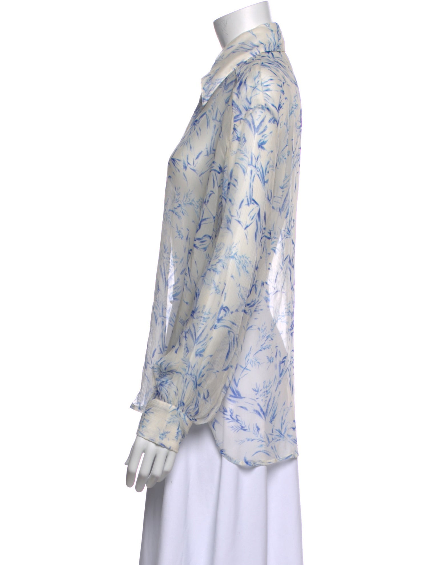 Alix of Bohemia Printed Long Sleeve Button-Up Top