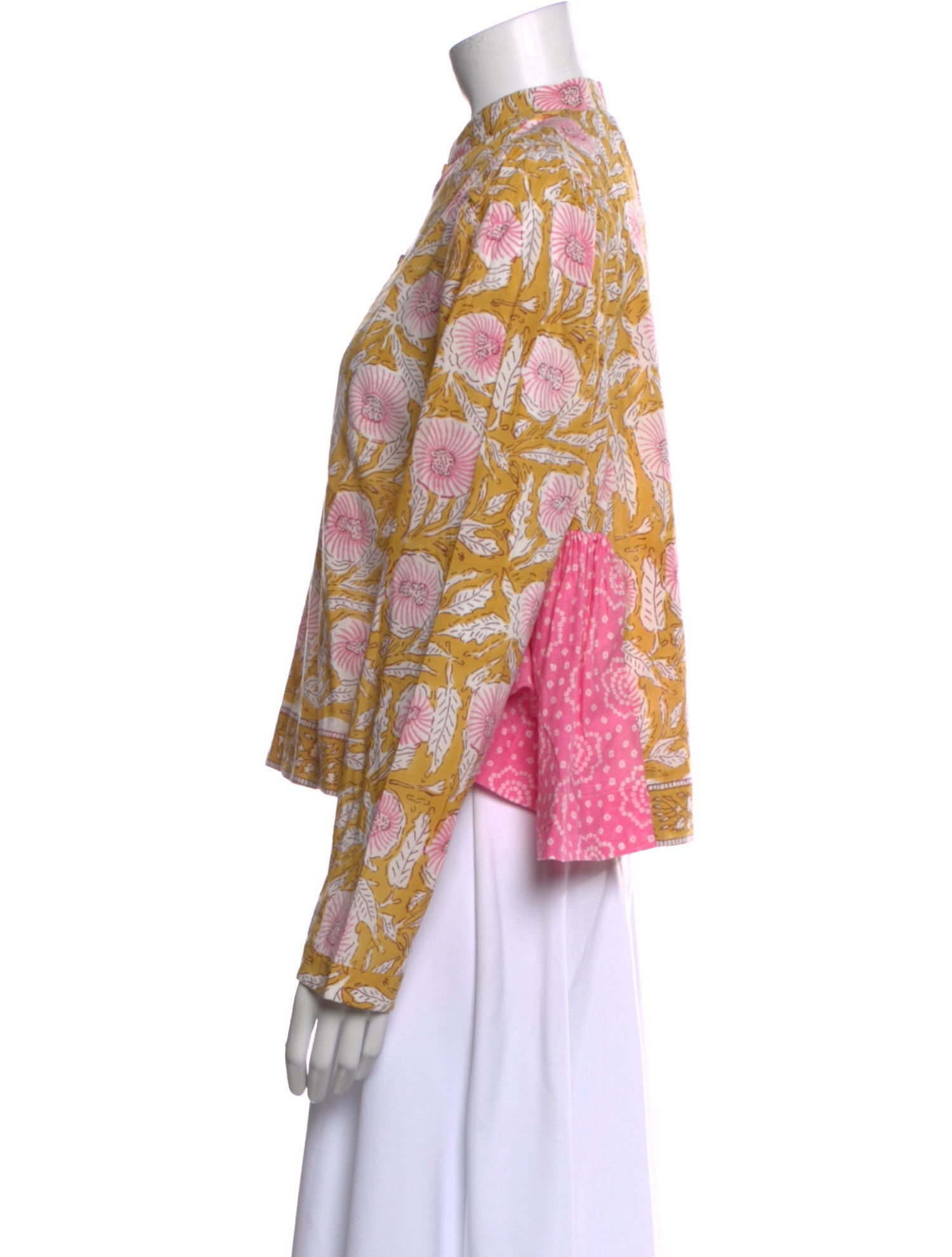 Alix of Bohemia Paisley Print Mock Neck Blouse