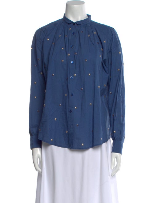 Alix of Bohemia Printed Long Sleeve Button-Up Top