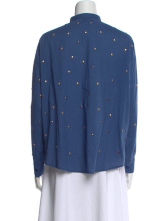 Alix of Bohemia Printed Long Sleeve Button-Up Top
