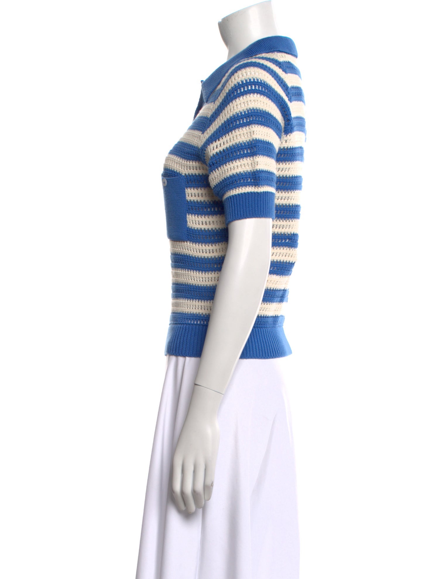 Alix of Bohemia Striped Short Sleeve Polo