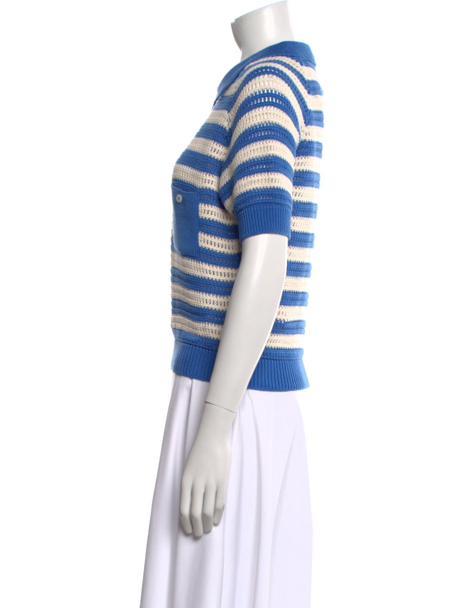 Alix of Bohemia Striped Crew Neck Polo w/ Tags