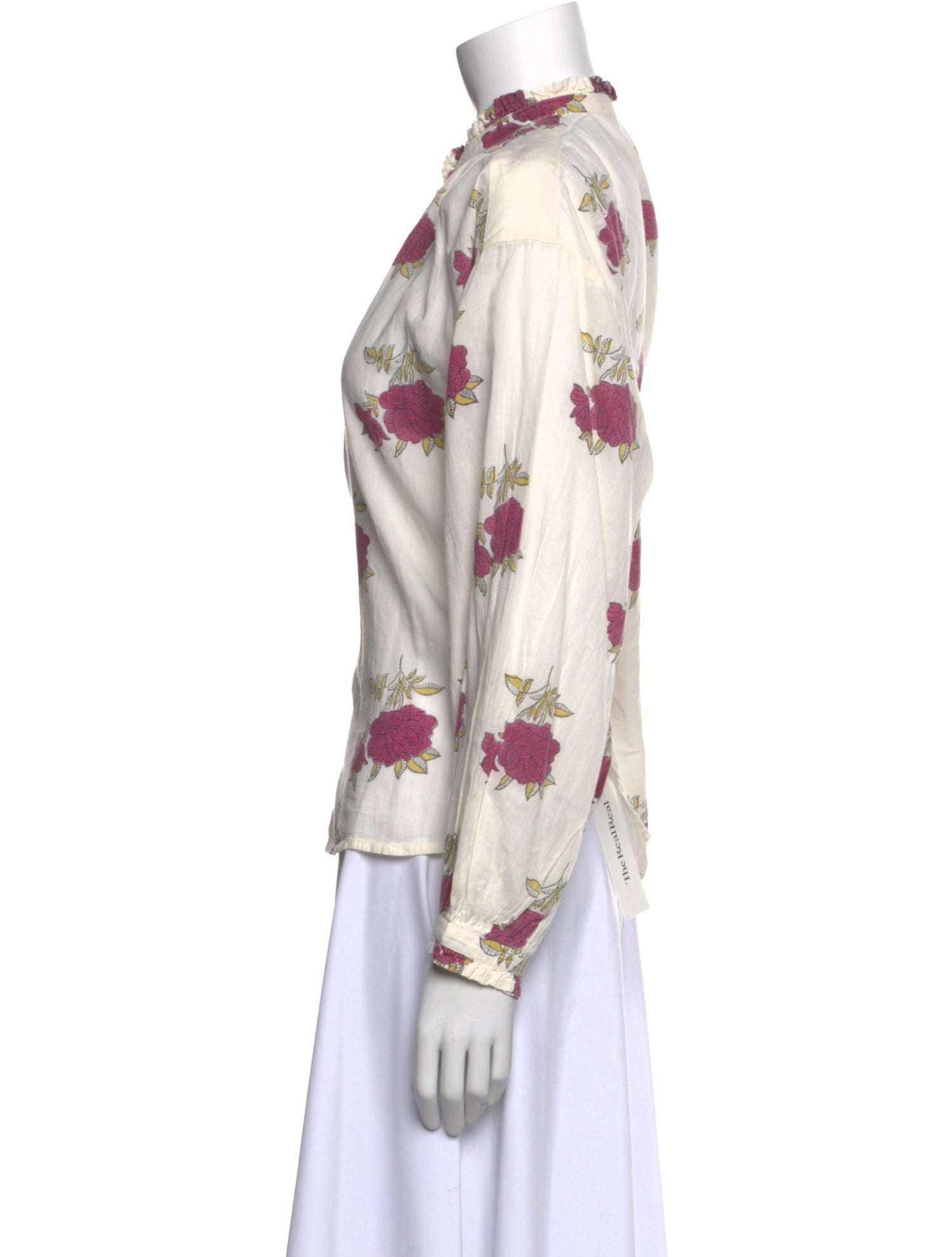 Alix of Bohemia Floral Print Mock Neck Blouse