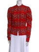 Alix of Bohemia Printed Mock Neck Blouse