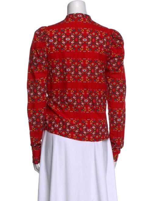 Alix of Bohemia Printed Mock Neck Blouse