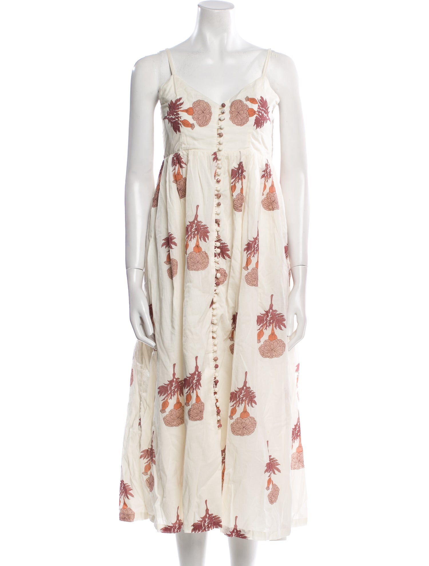 Alix of Bohemia Floral Print Midi Length Dress