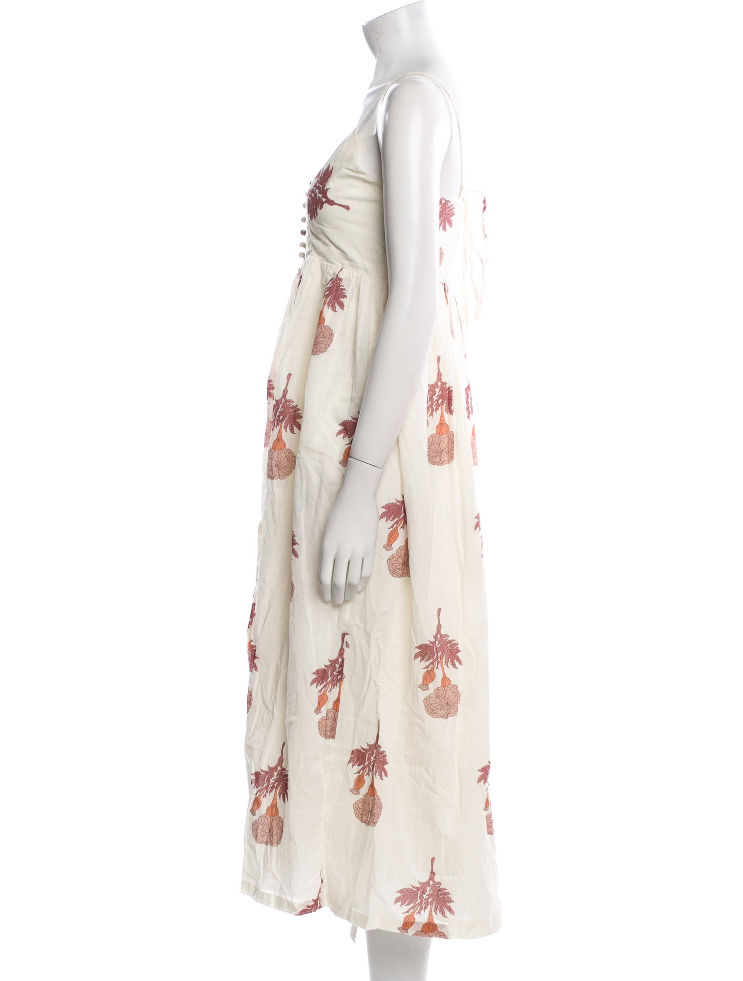 Alix of Bohemia Floral Print Midi Length Dress