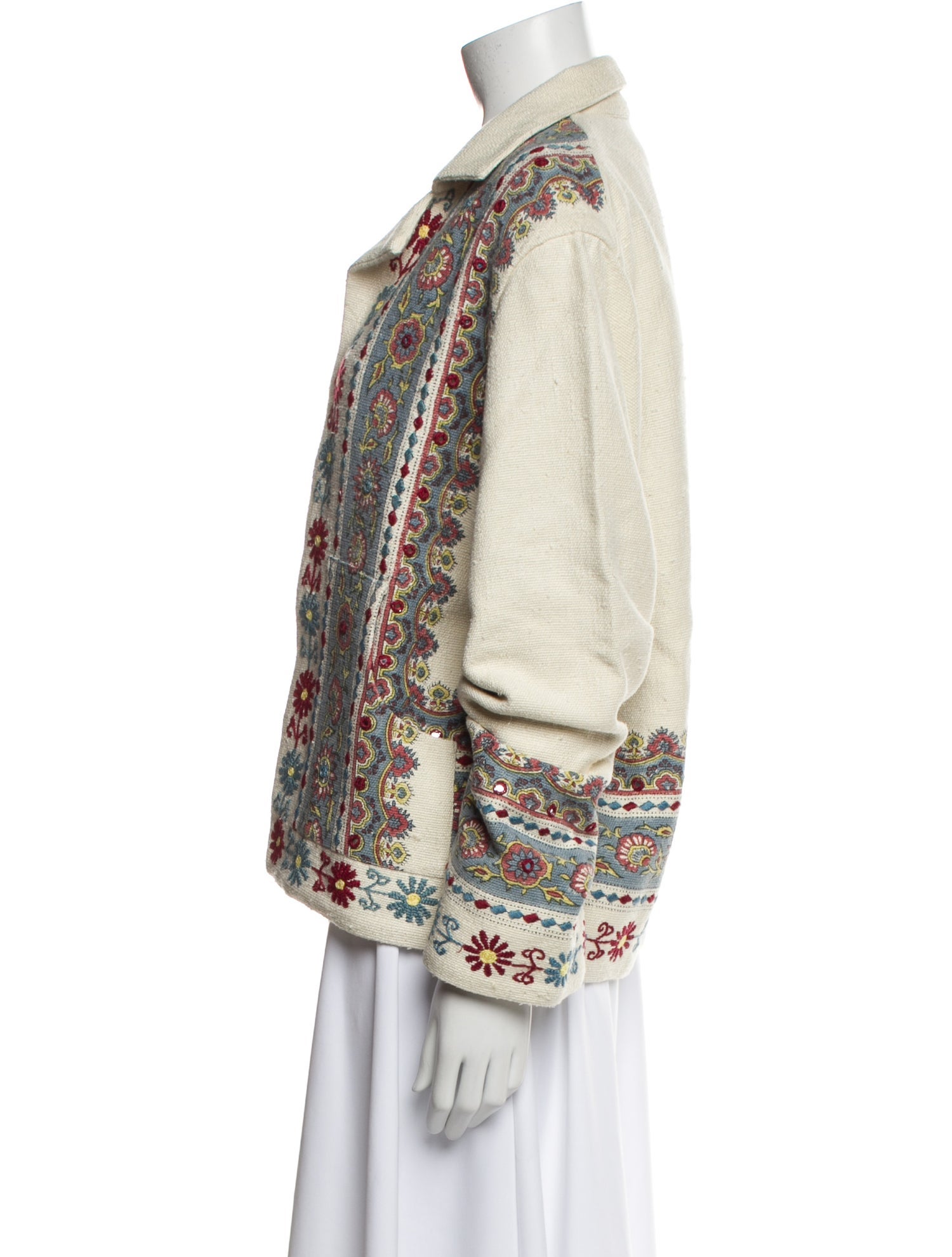 Alix of Bohemia Silk Printed Jacket w/ Tags