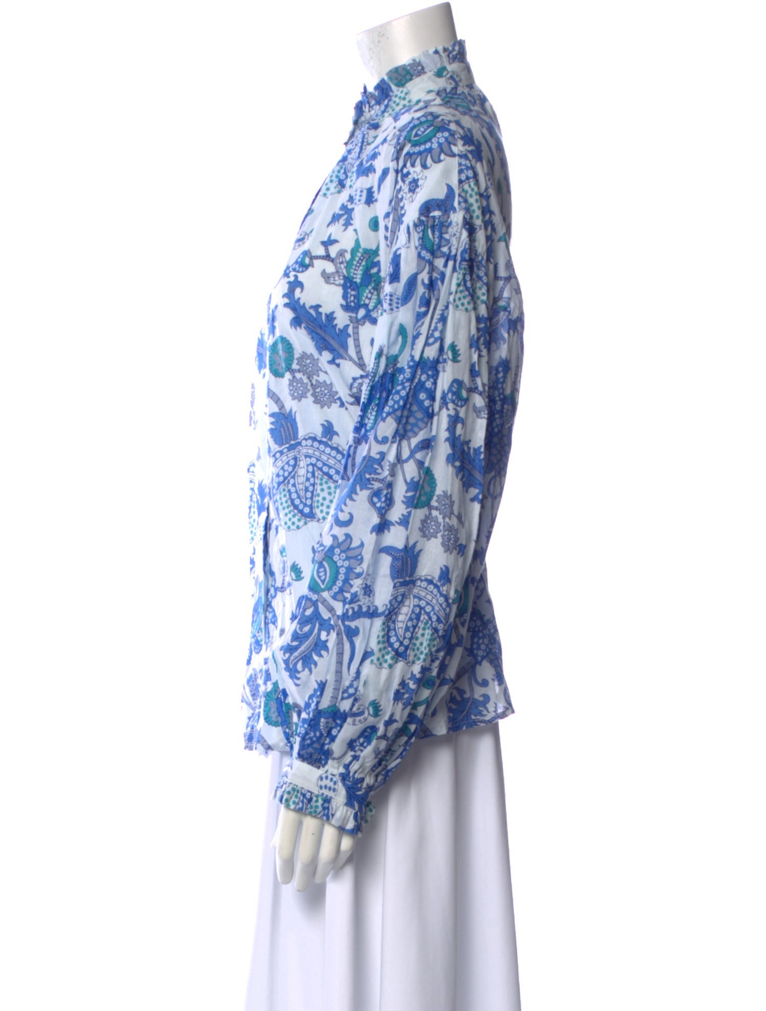 Alix of Bohemia Printed Mock Neck Blouse