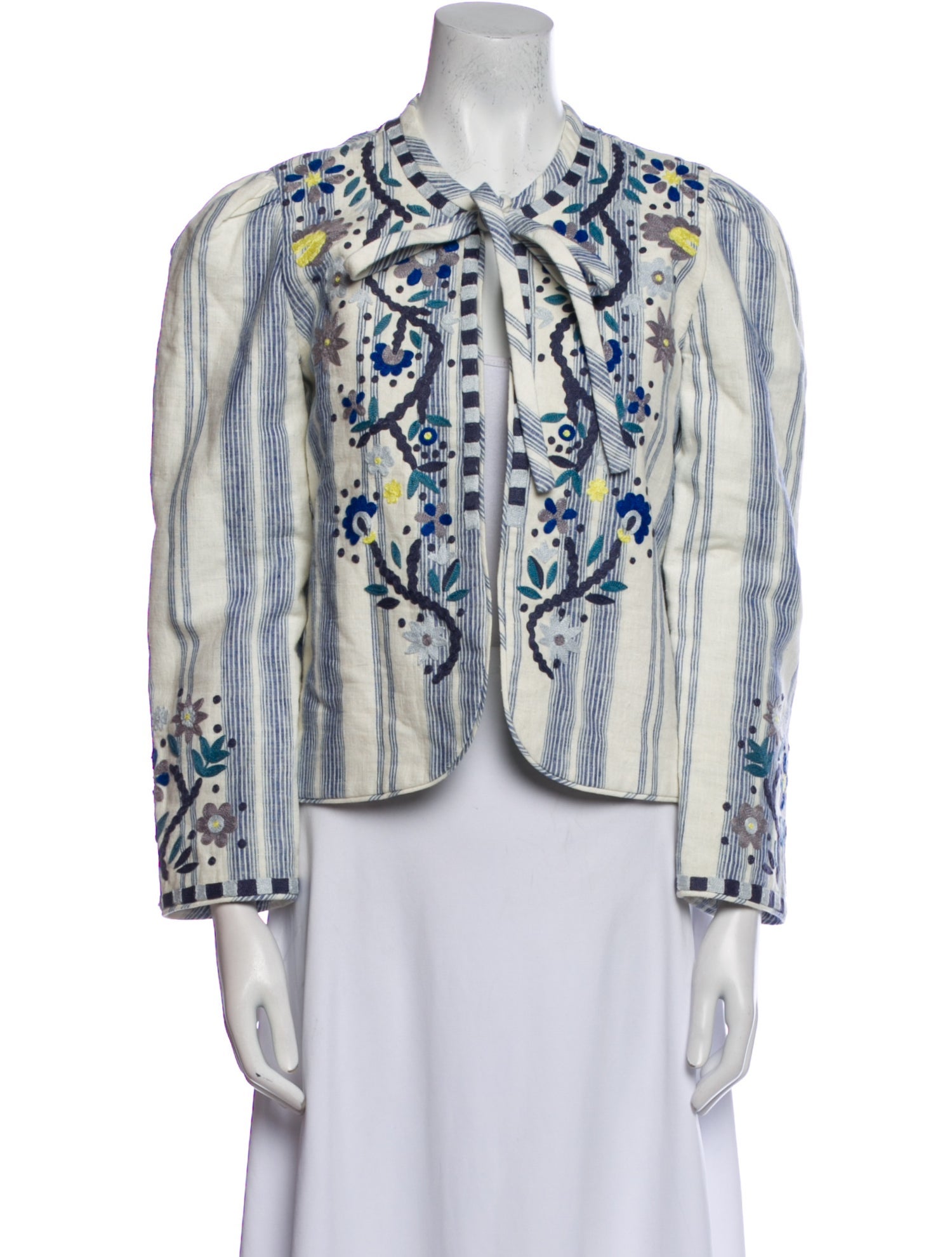 Alix of Bohemia Linen Printed Jacket