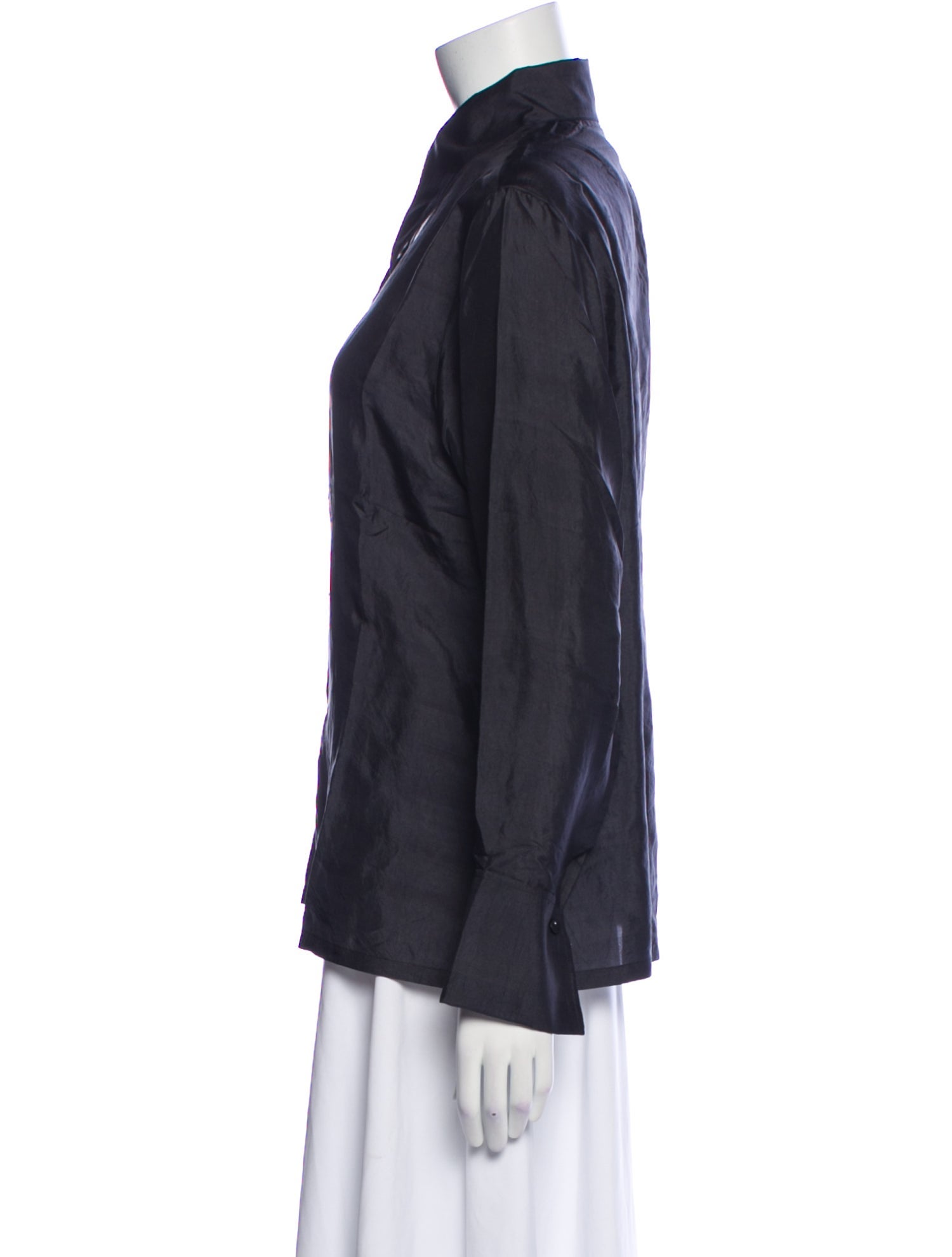 Alix of Bohemia Silk Long Sleeve Button-Up Top w/ Tags