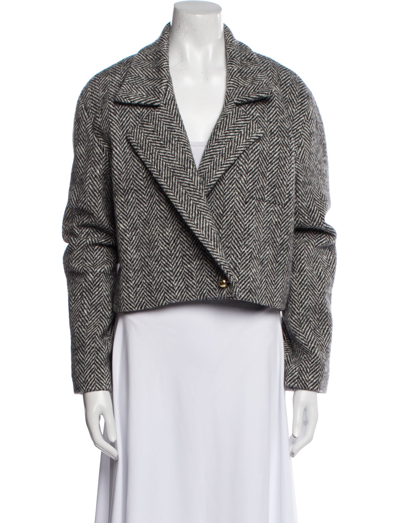 Alix of Bohemia Wool Tweed Pattern Blazer