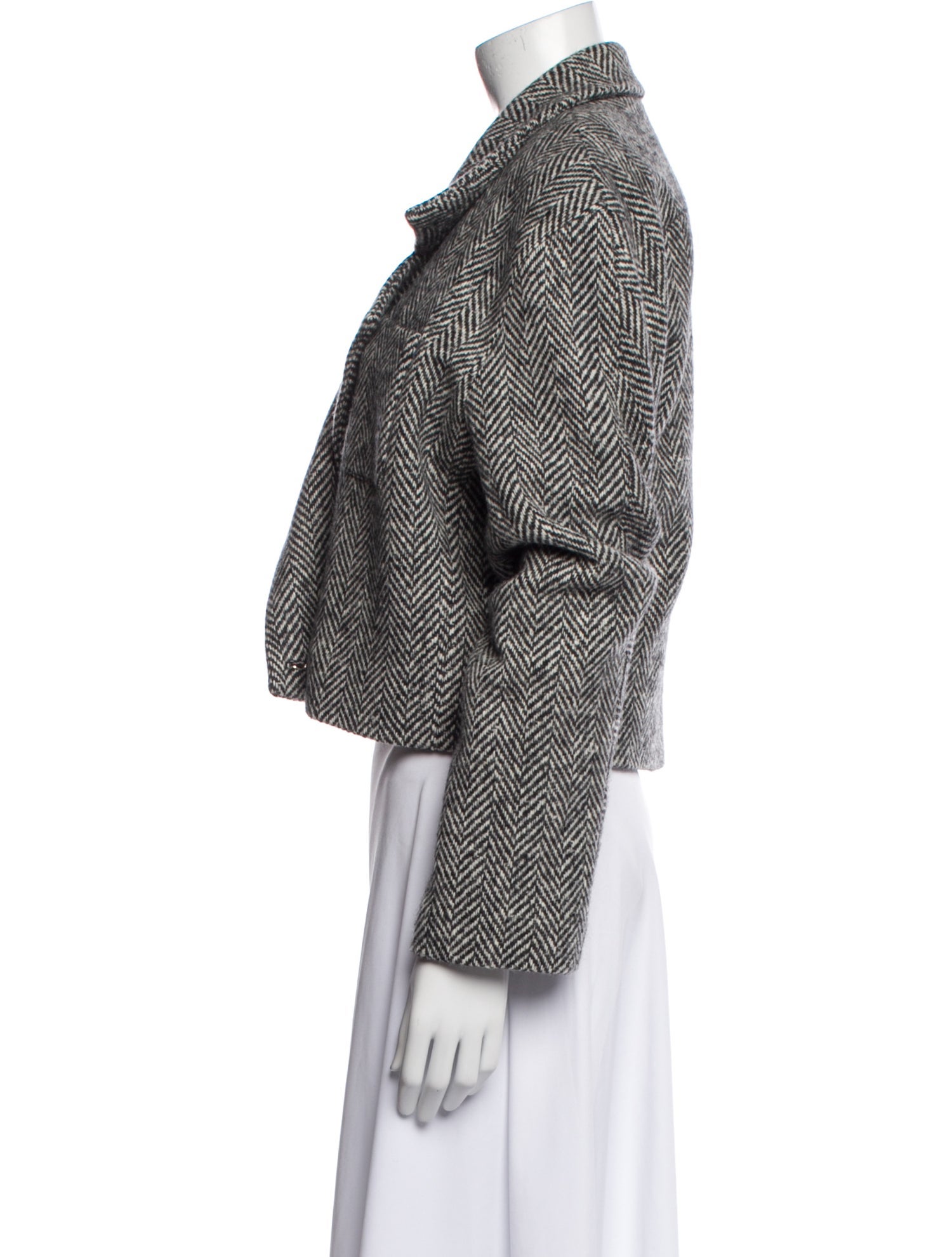 Alix of Bohemia Wool Tweed Pattern Blazer