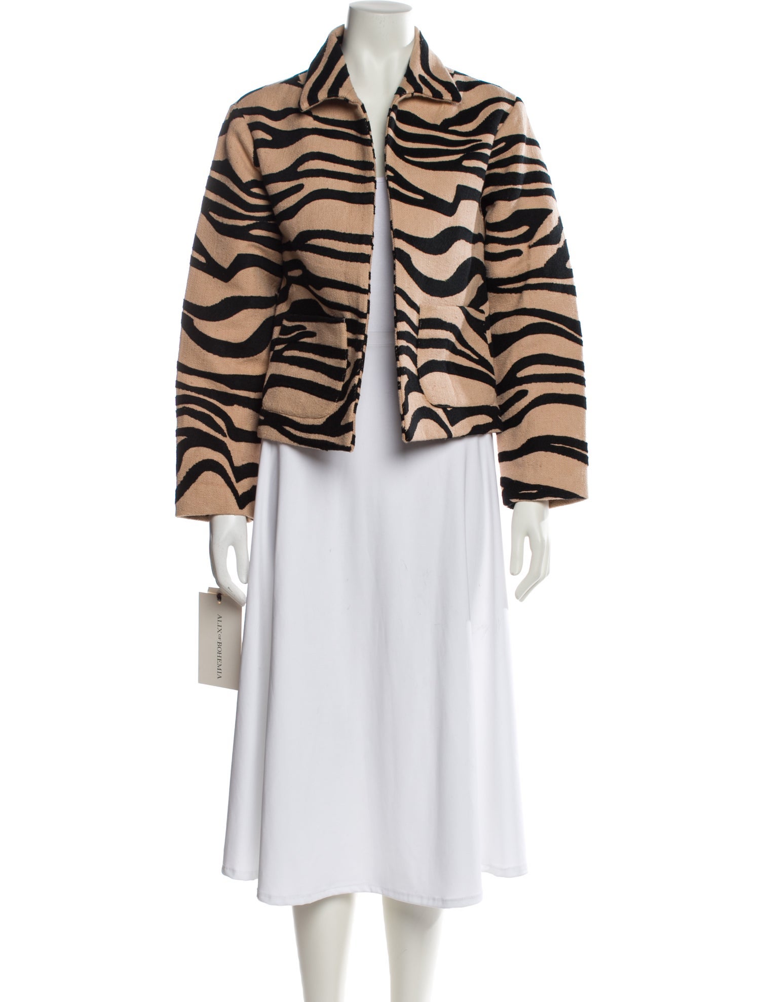 Alix of Bohemia Animal Print Faux Fur Jacket w/ Tags