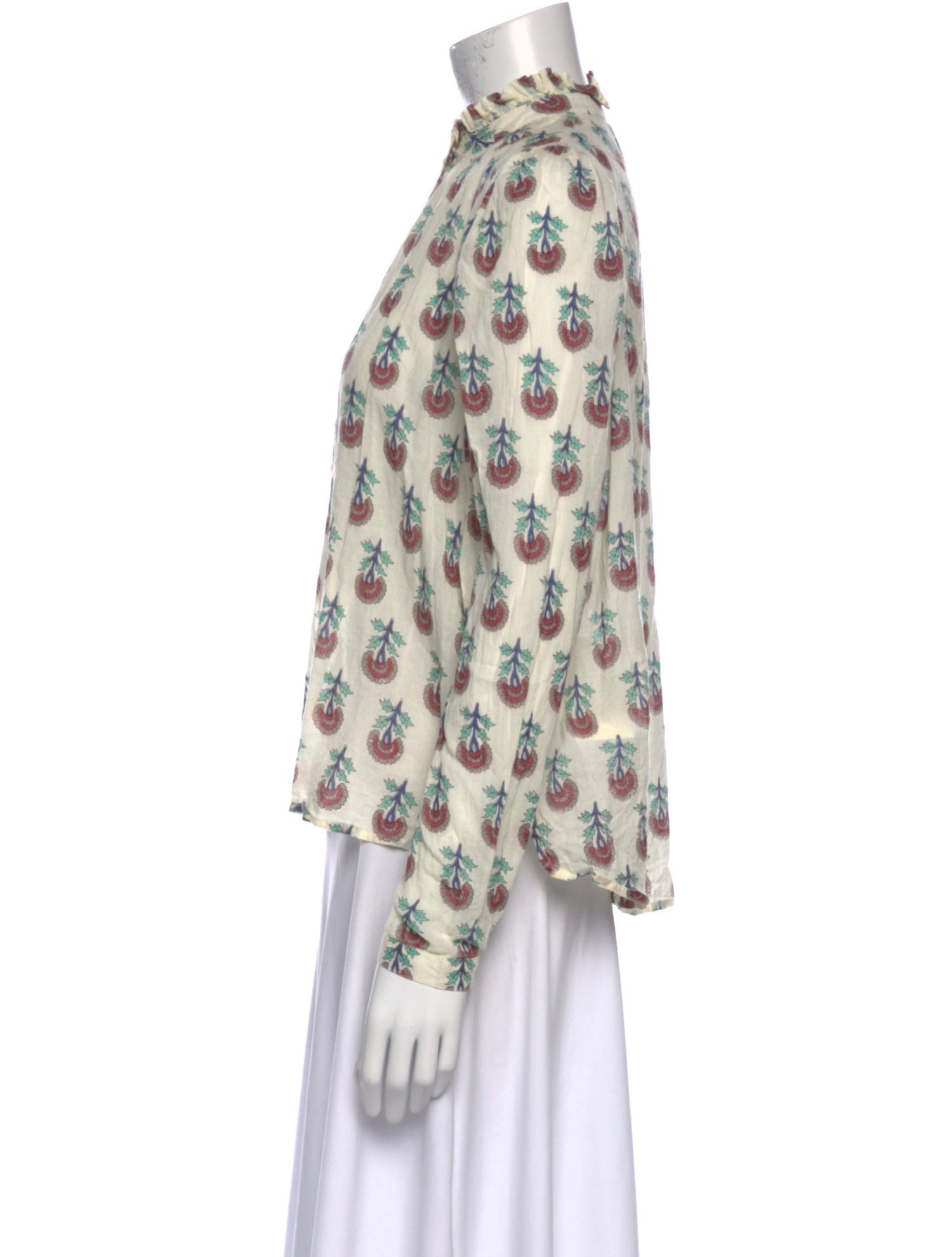 Alix of Bohemia Printed Mock Neck Blouse
