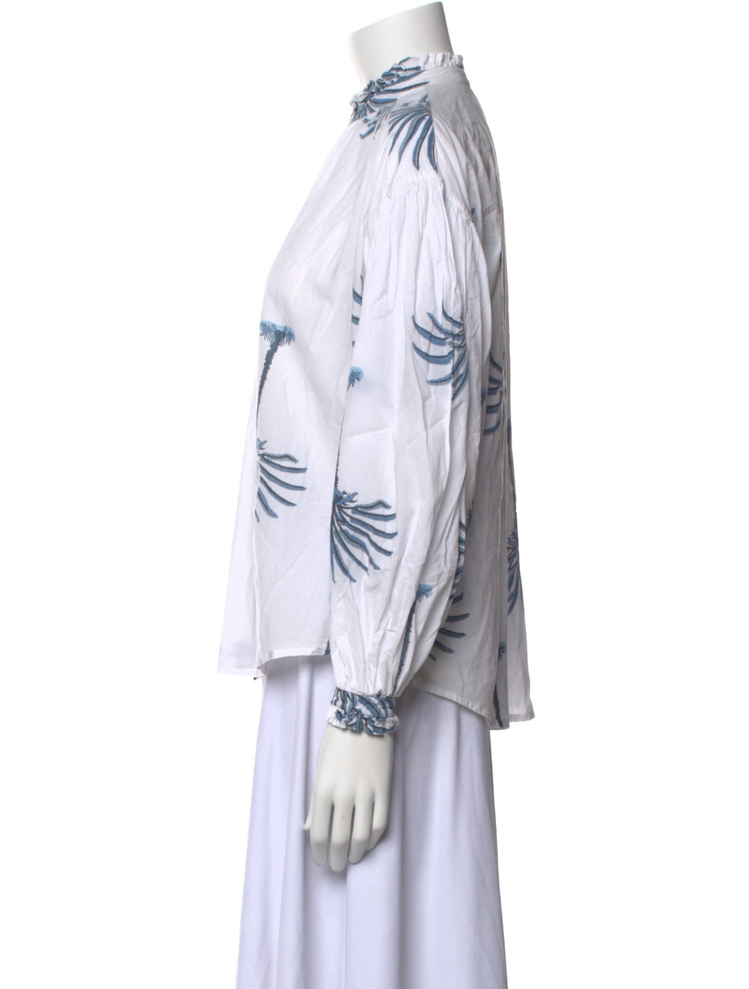 Alix of Bohemia Printed Mock Neck Blouse