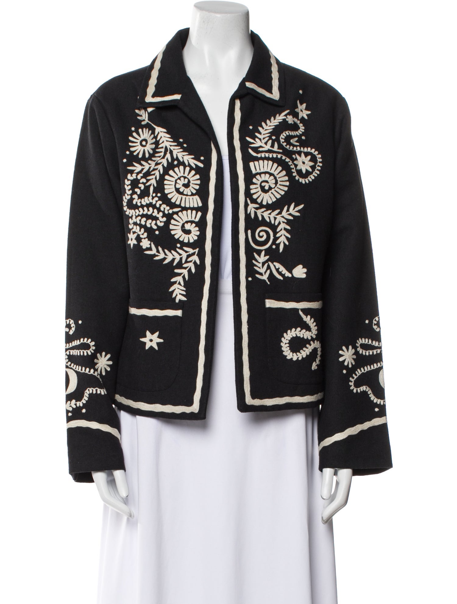 Alix of Bohemia Silk Floral Print Evening Jacket