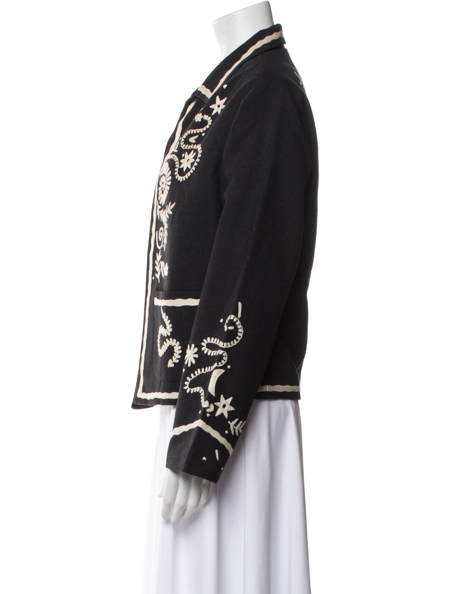 Alix of Bohemia Silk Floral Print Evening Jacket