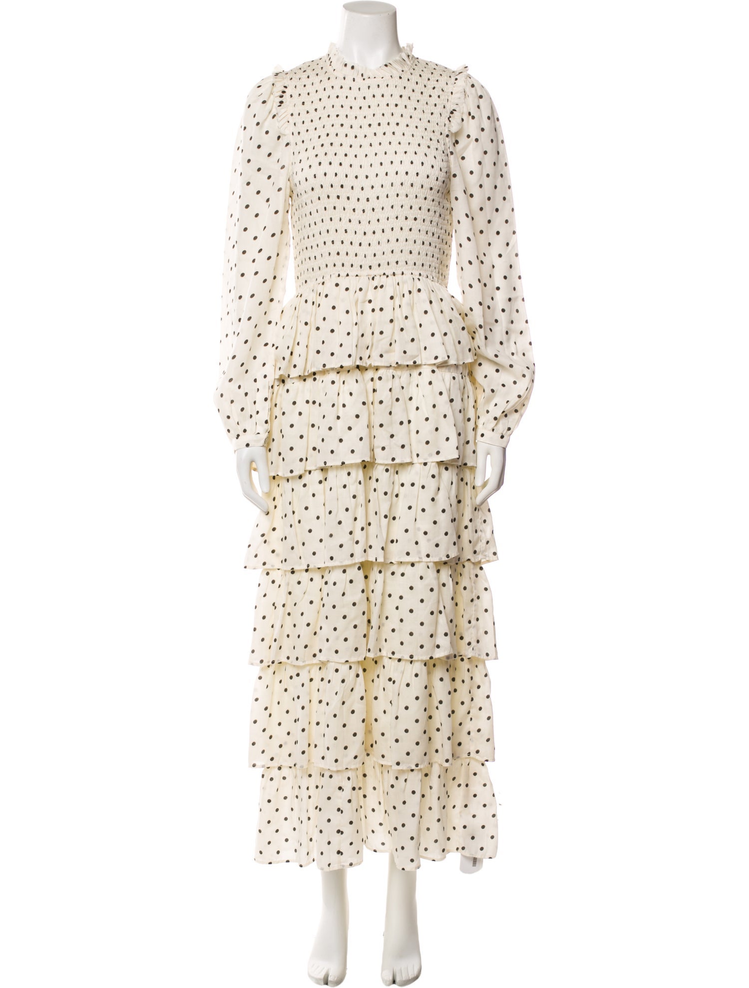 Alix of Bohemia Polka Dot Print Long Dress