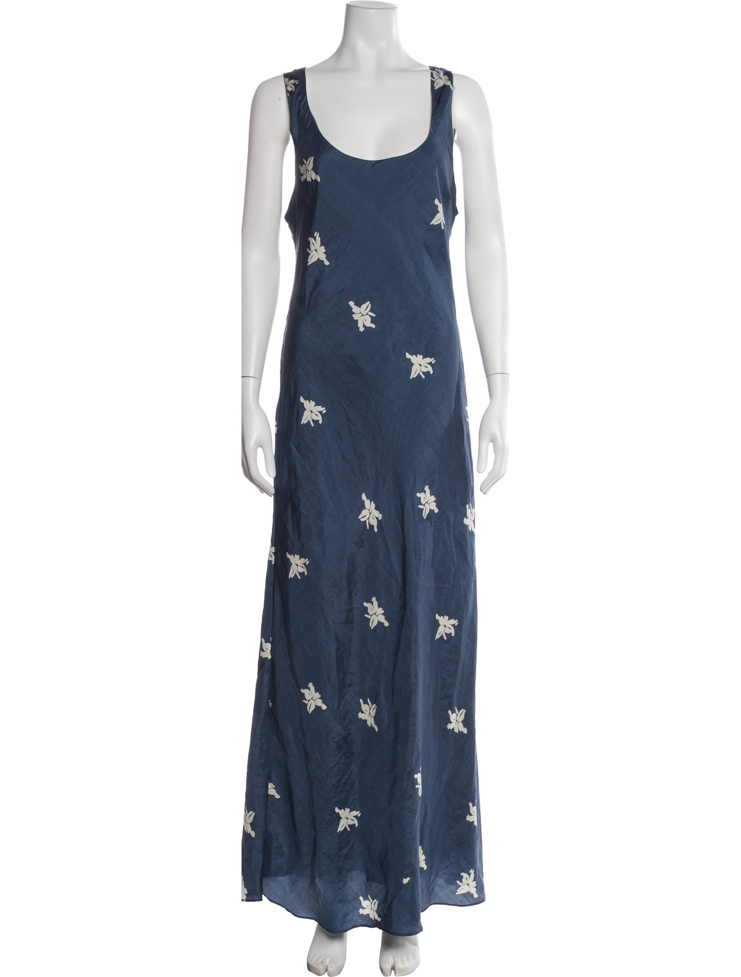 blue bohemia dress VERO BOHEMIAN WOMENS MAXI MOROCCAN / S/M V neckline with frill collar Toperth Bohemia Floral Printed Smocked