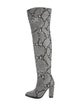 Alias Mae Leather Animal Print Boots