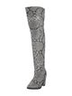 Alias Mae Leather Animal Print Boots