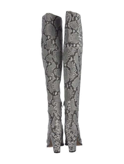 Alias Mae Leather Animal Print Boots
