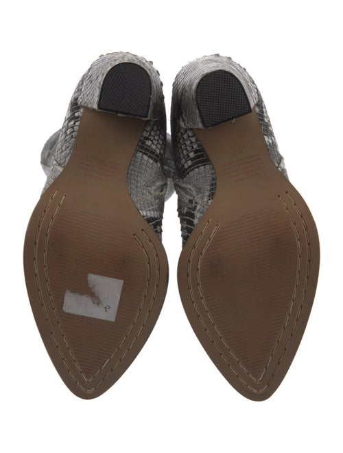 Alias Mae Leather Animal Print Boots