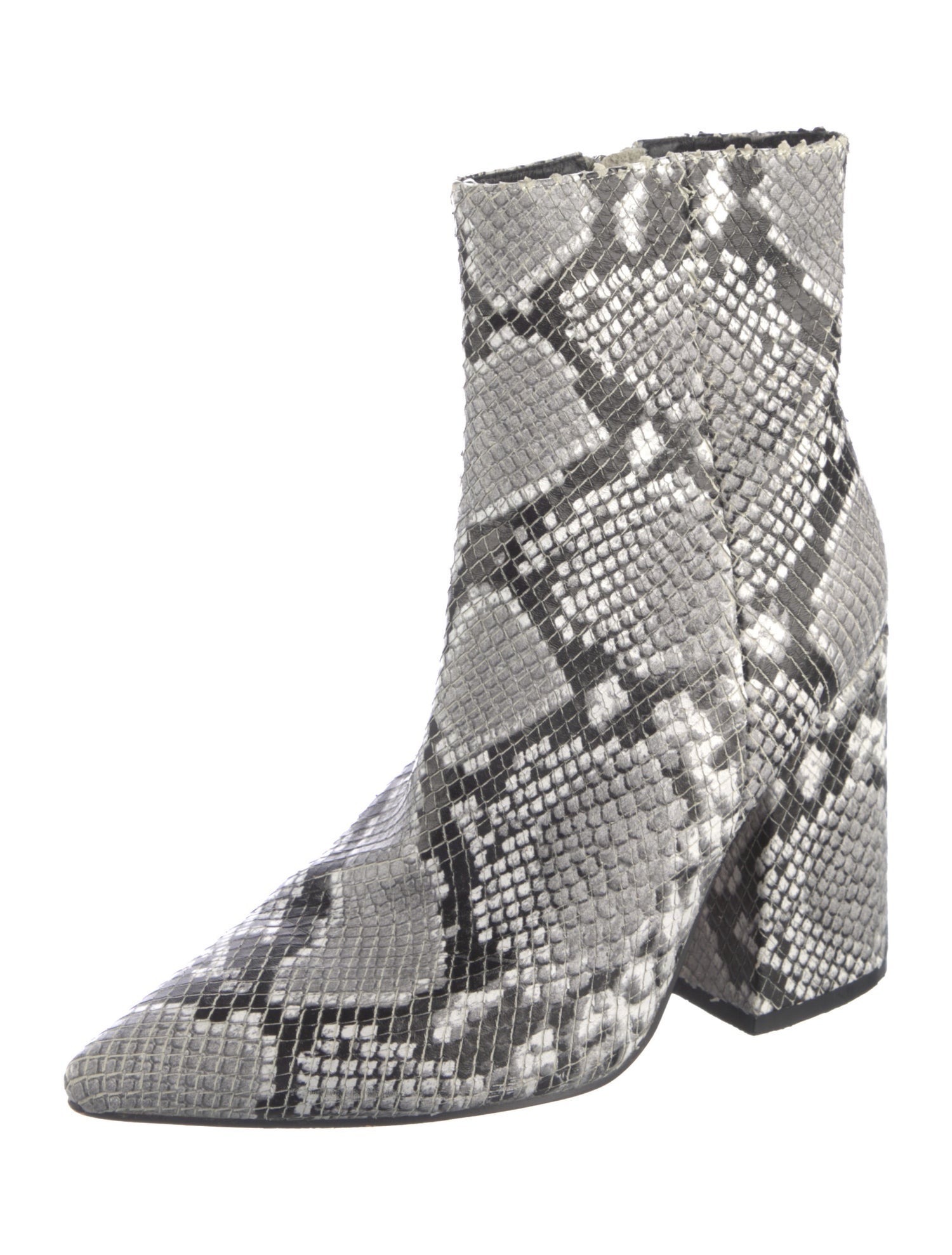 Alias Mae Embossed Leather Animal Print Boots