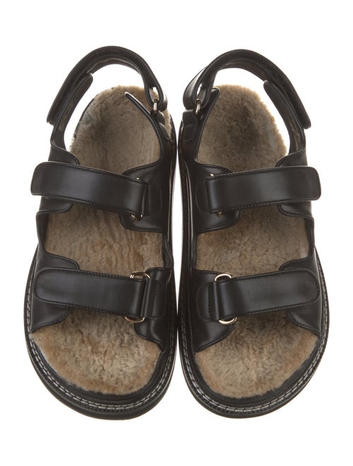 Alias Mae Leather Colorblock Pattern Slingback Sandals