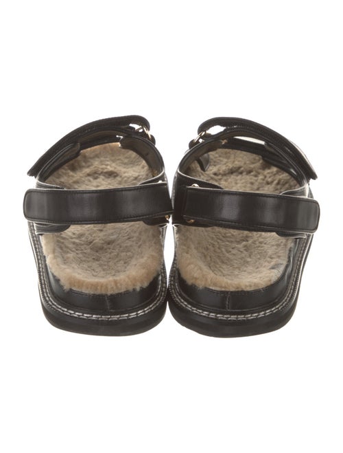 Alias Mae Leather Colorblock Pattern Slingback Sandals