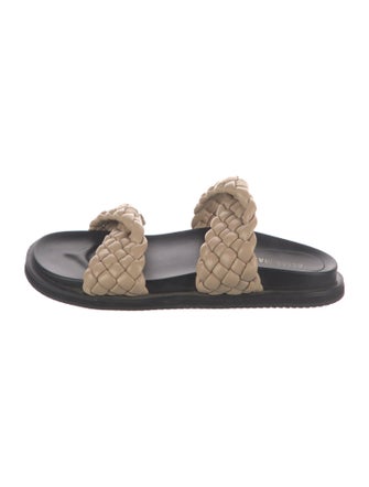 Alias Mae Leather Braided Accents Slides