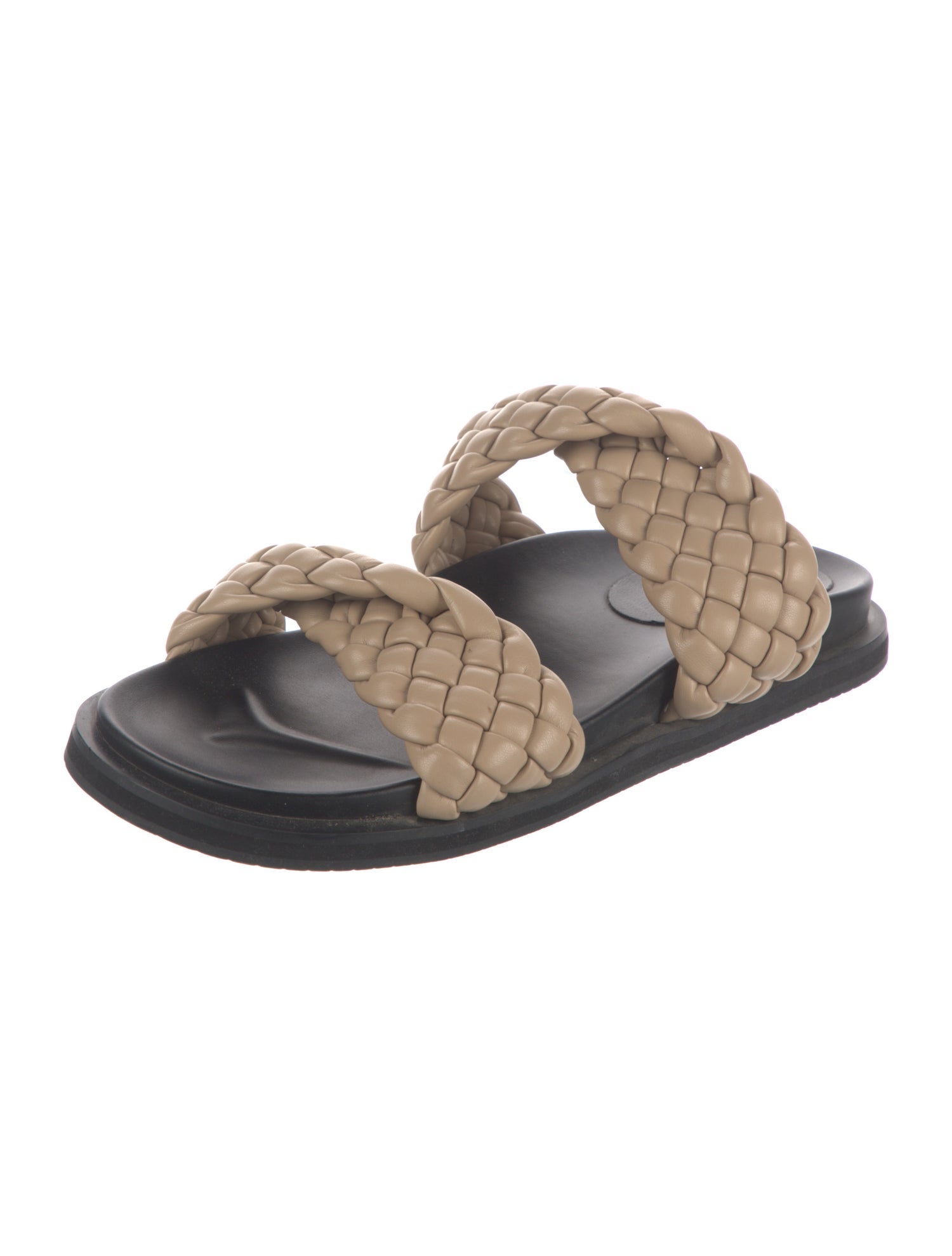 Alias Mae Leather Braided Accents Slides