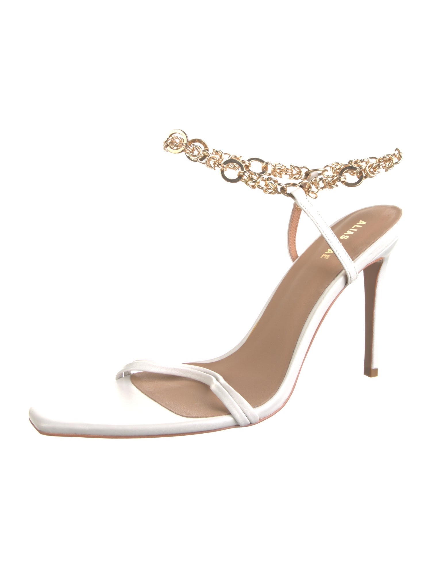 Alias Mae Leather Chain-Link Accents Sandals