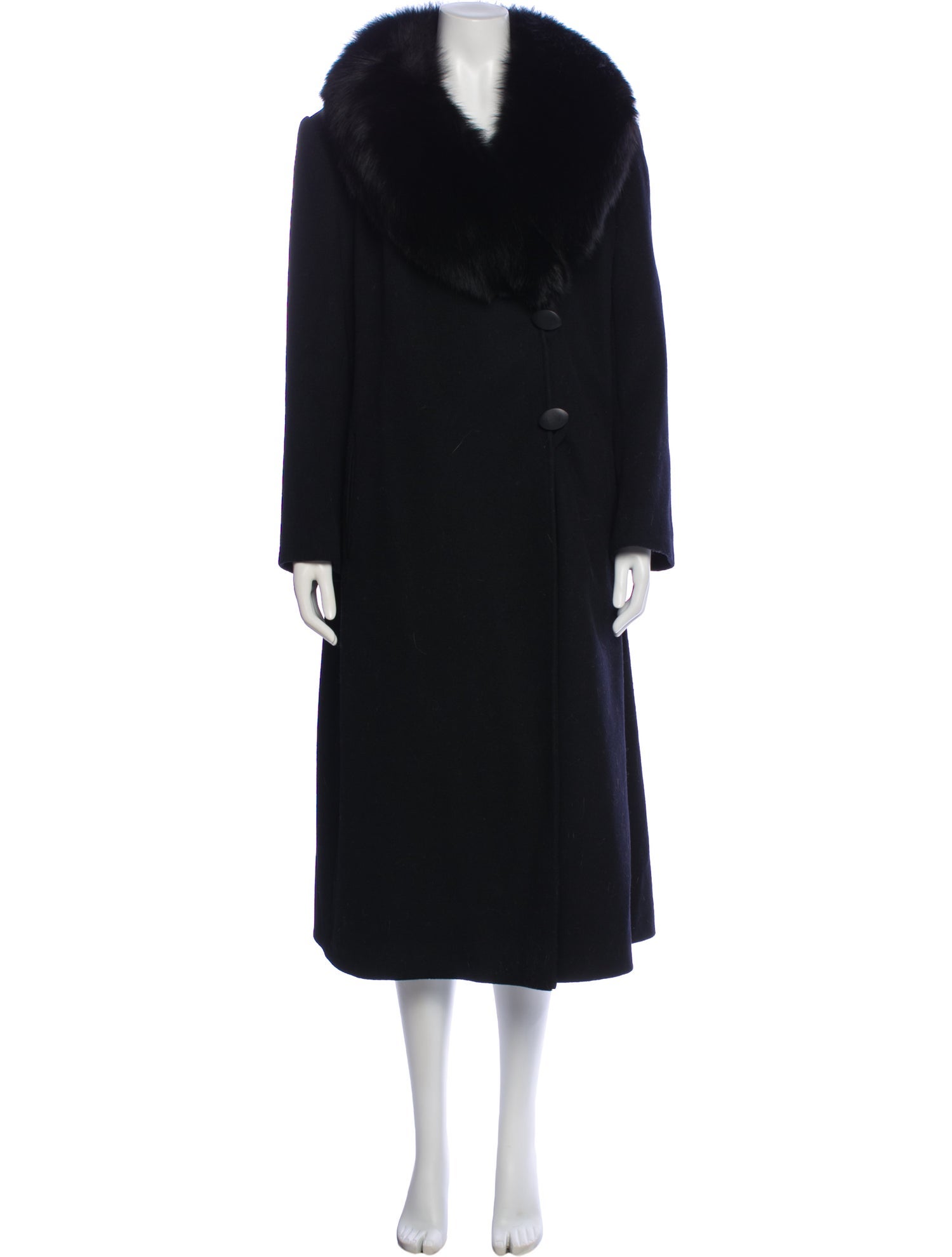 Alorna Wool Faux Fur Coat