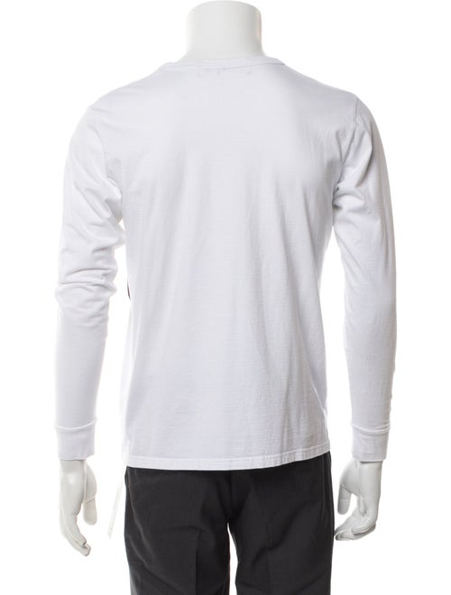 Aloye Colorblock Pattern Crew Neck Henley