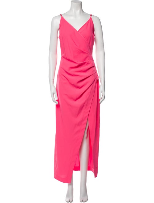 Alberto Audenino V-Neck Long Dress