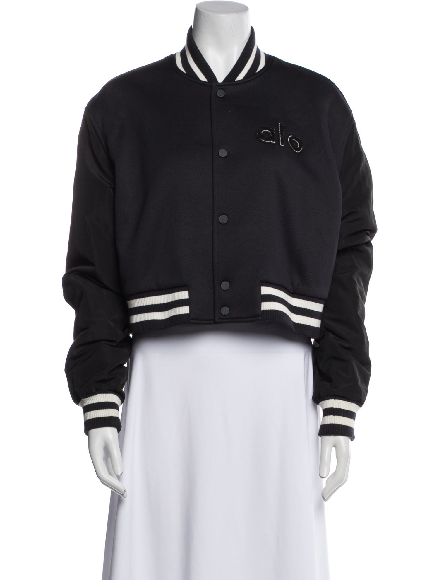 Alo Yoga Colorblock Pattern Bomber Jacket