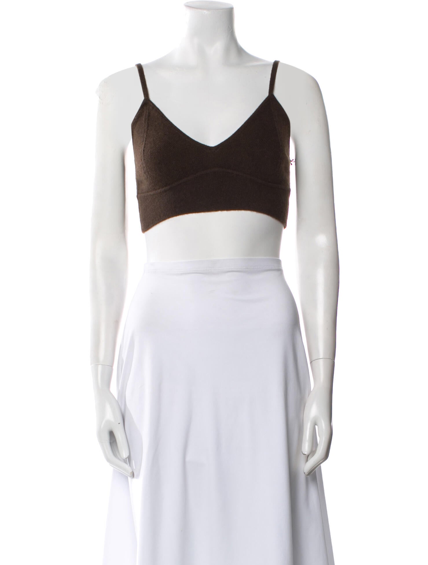 Alo Yoga Cashmere V-Neck Crop Top