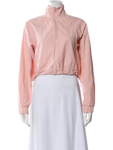 Pre-owned Alo Yoga Nylon Bomber Jacket In Pink