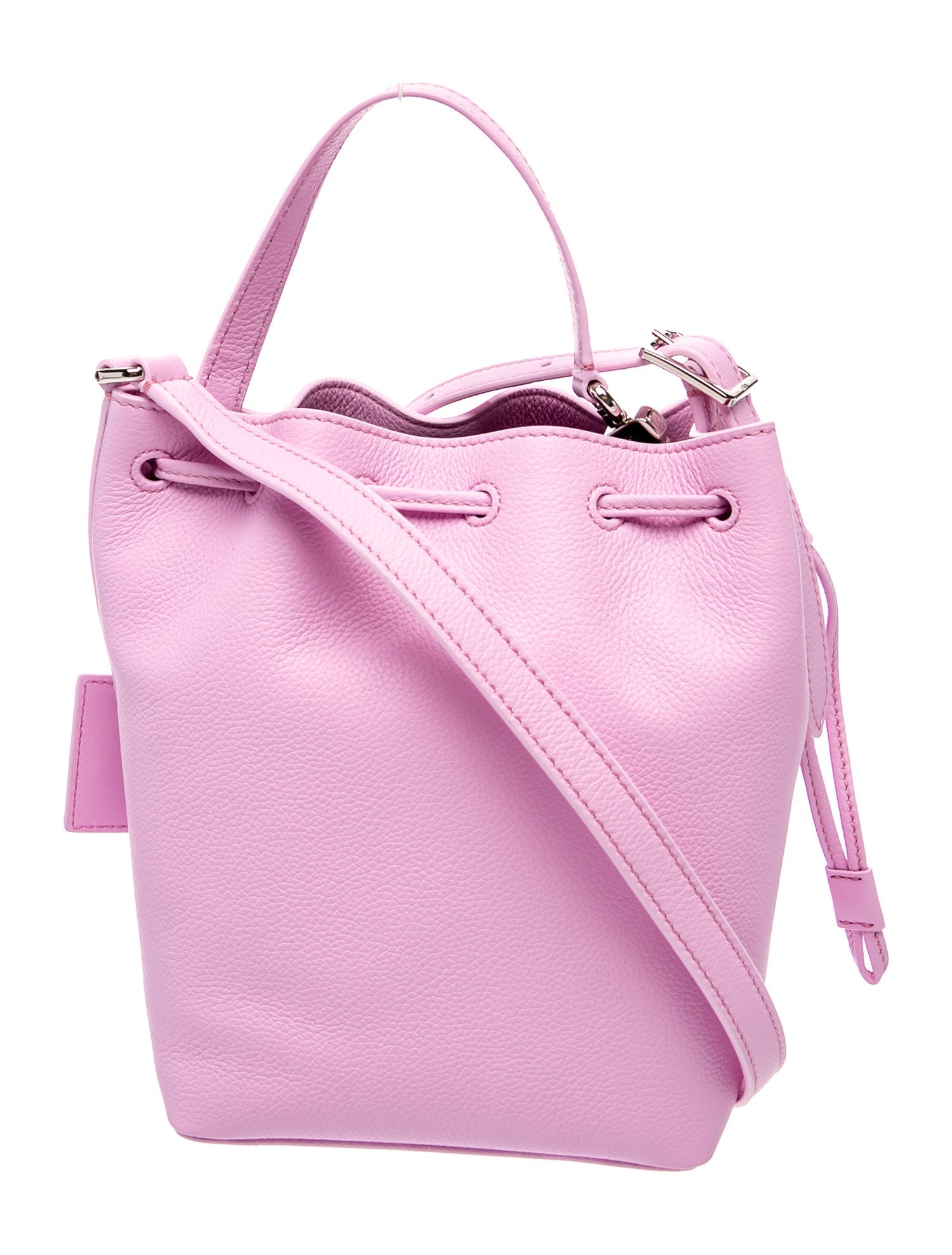 Alo Yoga Leather Bucket Bag - Pink Bucket Bags, Handbags
