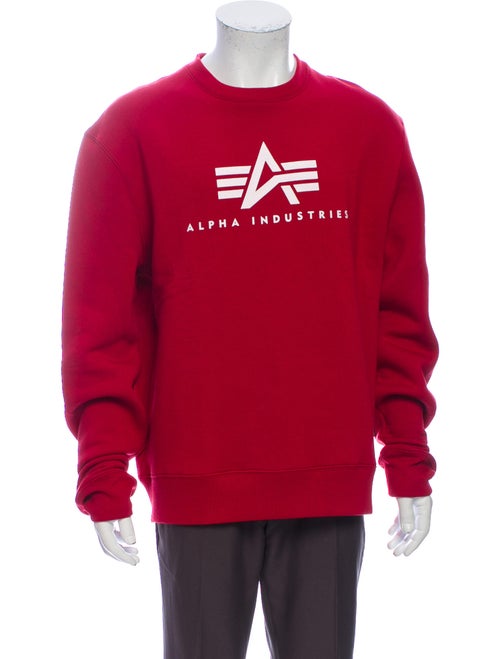 Alpha Industries Graphic Print Crew Neck Sweatshir