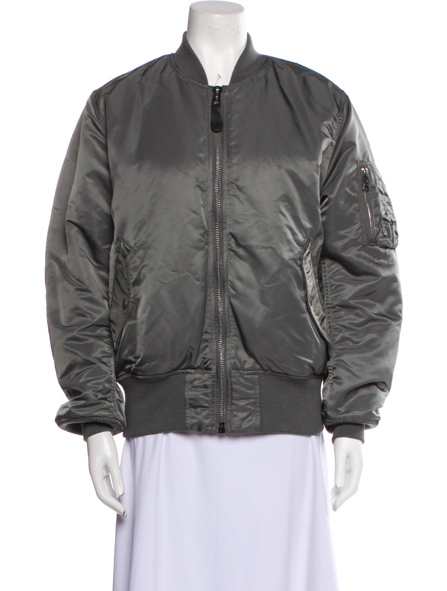 Alpha Industries Nylon Bomber Jacket