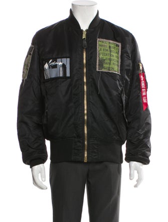 Alpha Industries Graphic Print Bomber Jacket