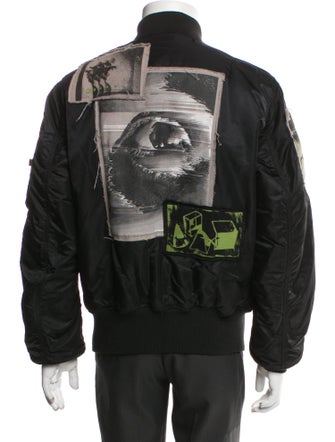 Alpha Industries Graphic Print Bomber Jacket